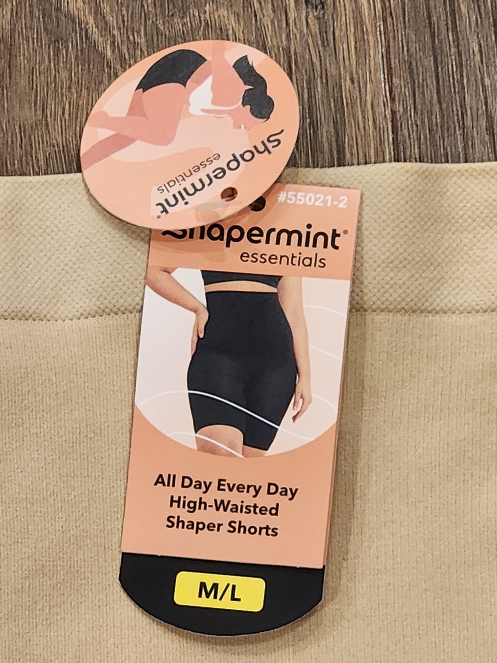 Shapermint Essentials High-Waist Beige Shaper Shorts - M/L - New NWT - Picture 2 of 6